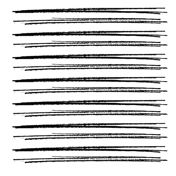 Patrón de rayas horizontales dibujadas a mano — Vector de stock