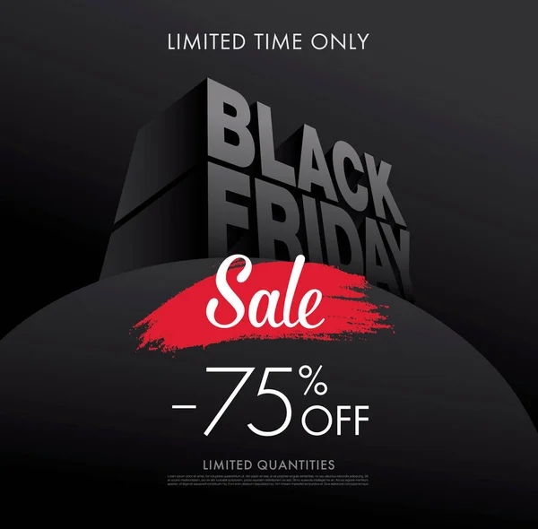 Black friday sale banner. — Stock Vector