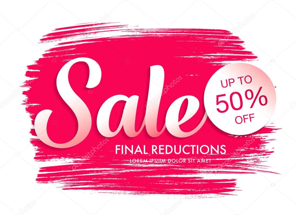 Sale banner template design