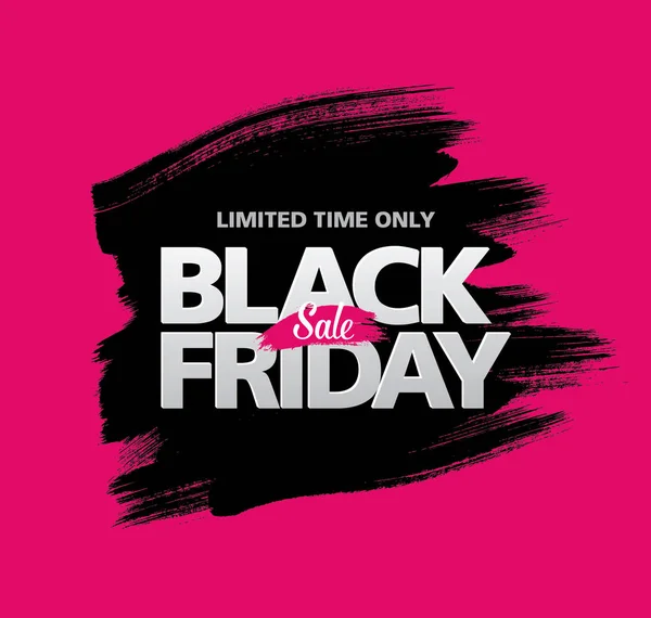 Black friday sale banner. — Stock Vector