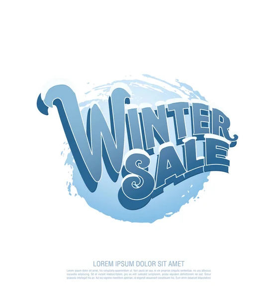 Banner de venta de invierno — Archivo Imágenes Vectoriales