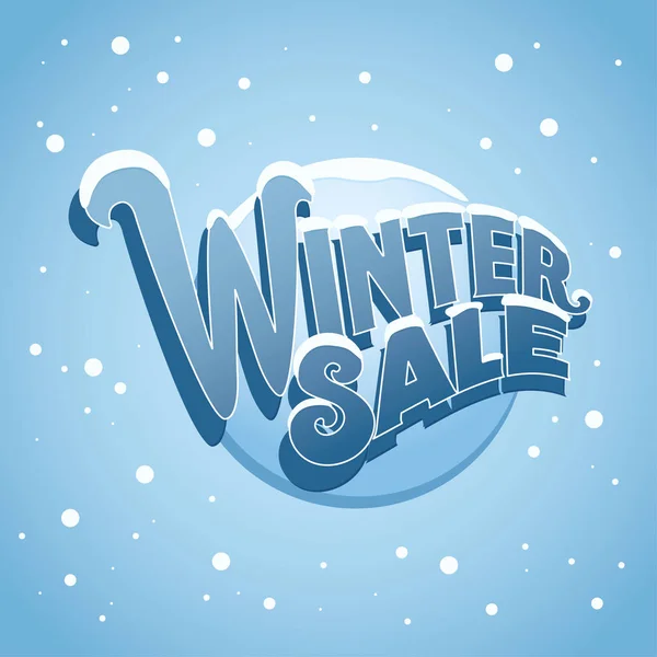 Kış indirimi afişi