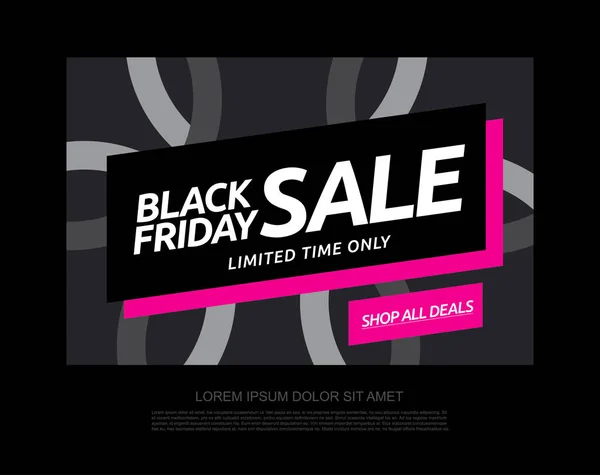 Prodej plakát černý pátek — Stockový vektor