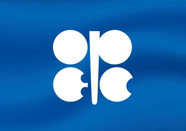 Bandeira da Organização Países exportadores de petróleo — Vetor de Stock