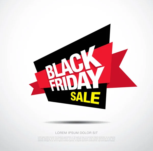 Verkaufsplakat vom Black Friday — Stockvektor