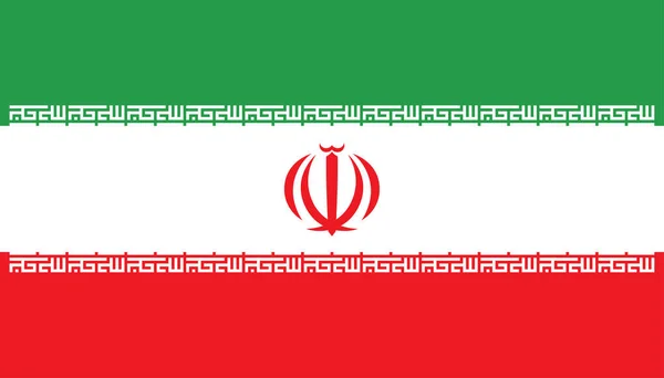 Bandiera della Repubblica islamica dell'Iran — Vettoriale Stock