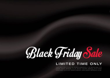 siyah Cuma satış posteri 