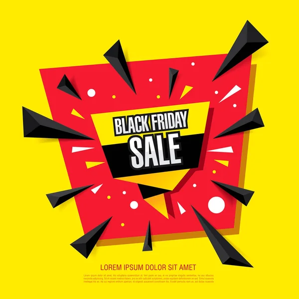 Verkaufsplakat vom Black Friday — Stockvektor