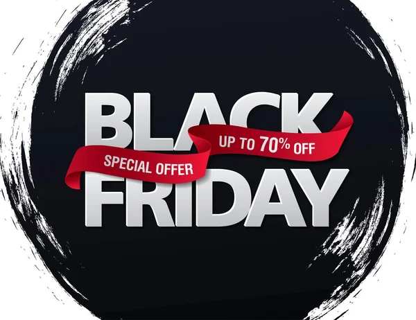 Black Friday Banner de venta — Vector de stock