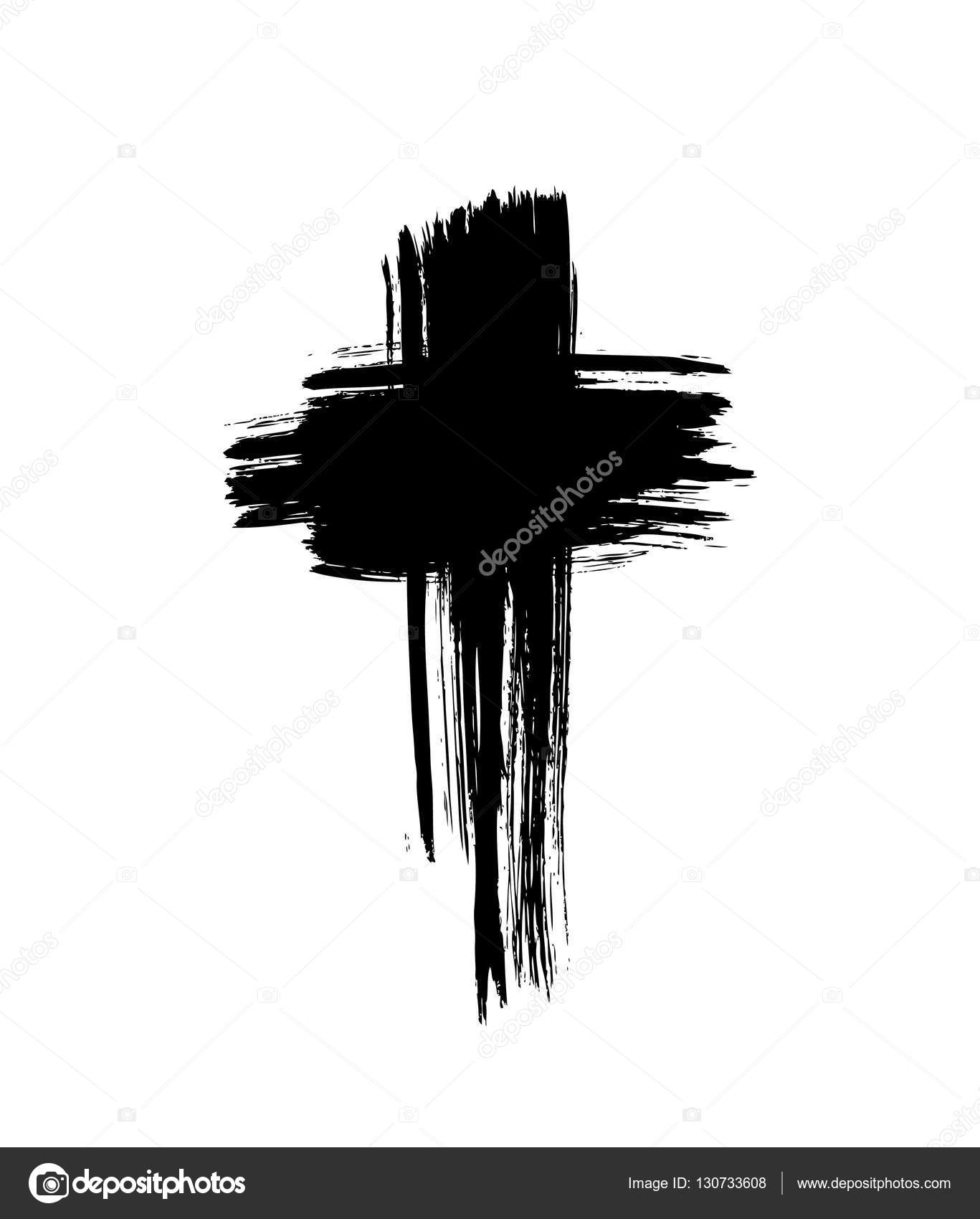 Vector brush painted cross Brush painted cross ??? Stock Vector ?? Igor