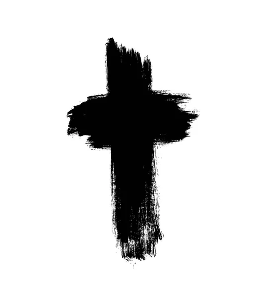 Brosse croix peinte — Image vectorielle