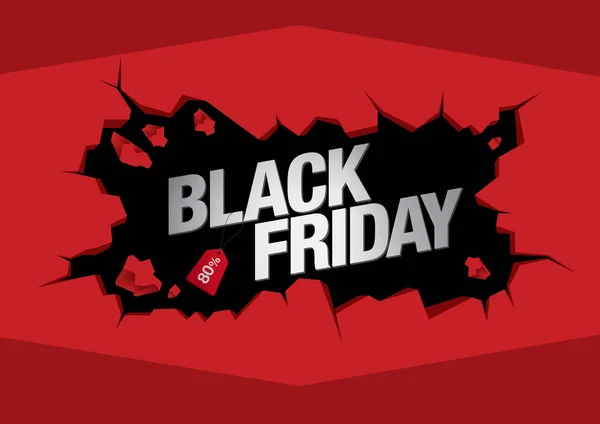 Banner zum Black Friday Sale — Stockvektor