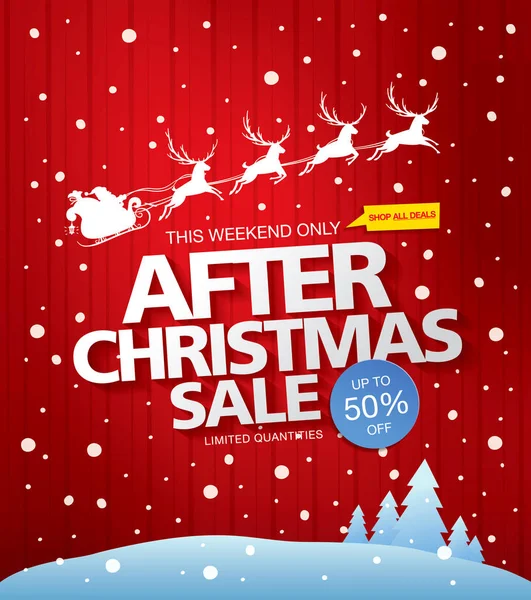 Noel indirimi afişi