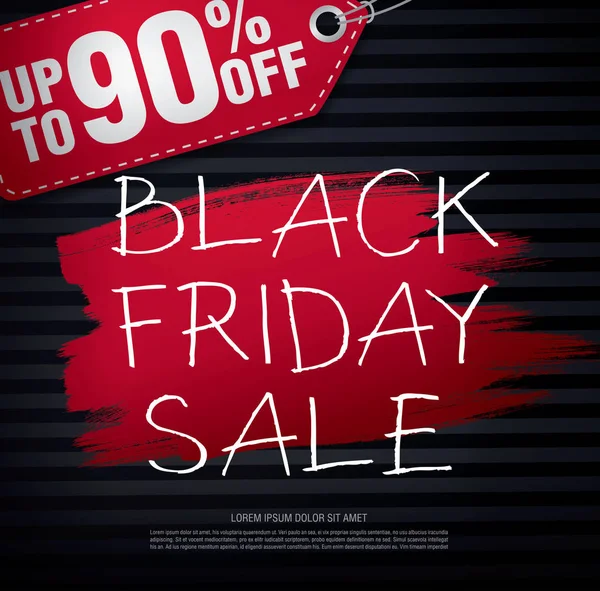 Black Friday Banner de venta — Vector de stock