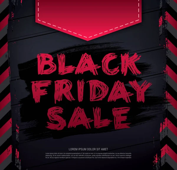 Black friday sale banner — Stock Vector