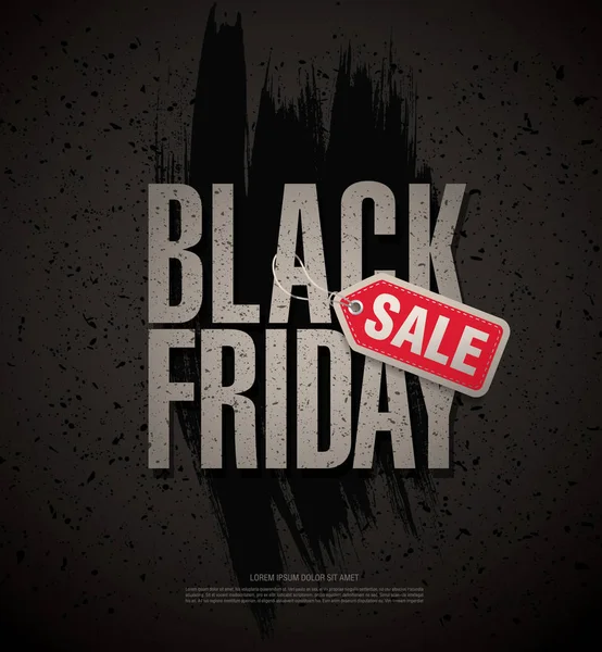 Bannière de vente Black Friday — Image vectorielle