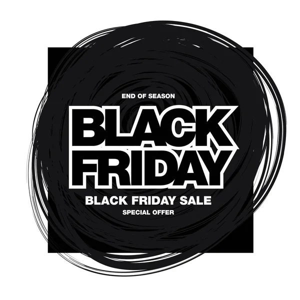 Black Friday Försäljning Banner — Stock vektor