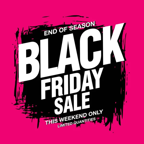 Black Friday Banner de venta — Vector de stock