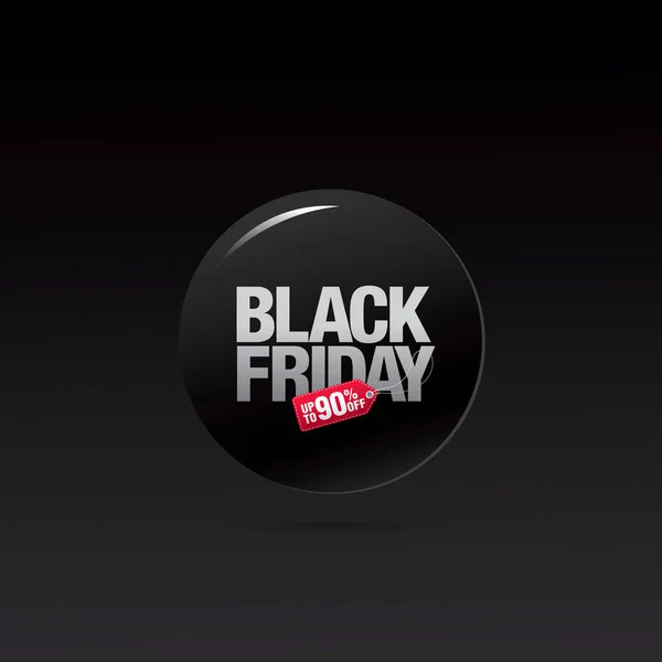 Banner de venda sexta-feira preta — Vetor de Stock