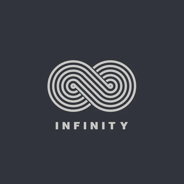 Infinity symbol logotype — Stock Vector