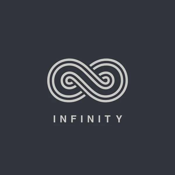 Infinity symbool logotype — Stockvector