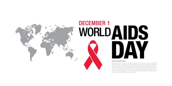 Wereld Aidsdag poster — Stockvector