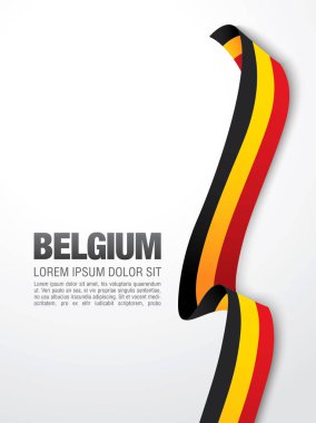 Belgium national day banner clipart