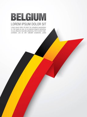 Belgium national day banner clipart