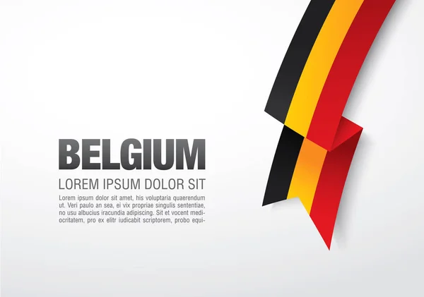 Belgique bannière de la fête nationale — Image vectorielle