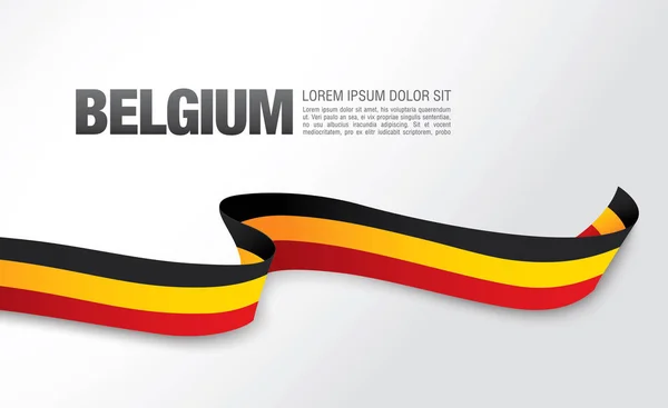 Belgique bannière de la fête nationale — Image vectorielle