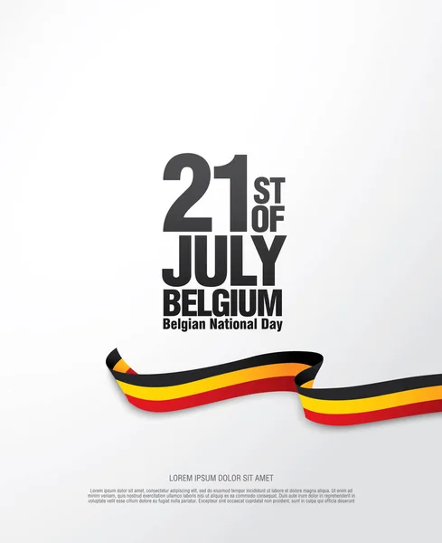 Belgium national day banner — Stock Vector