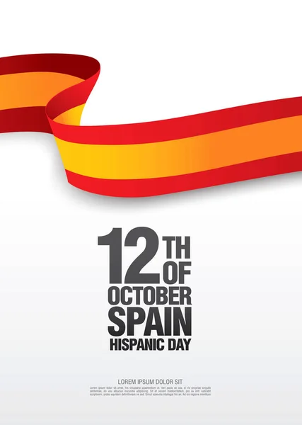 Ημέρα ισπανικής banner — Διανυσματικό Αρχείο