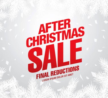 Noel indirimi afişi