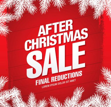 Noel indirimi afişi