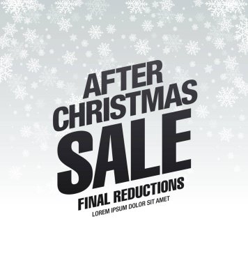 Noel indirimi afişi