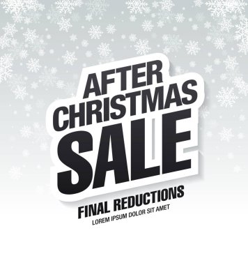 Noel indirimi afişi