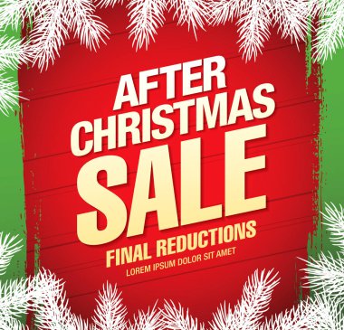 Noel indirimi afişi