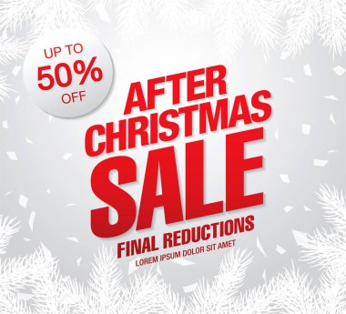 Noel indirimi afişi