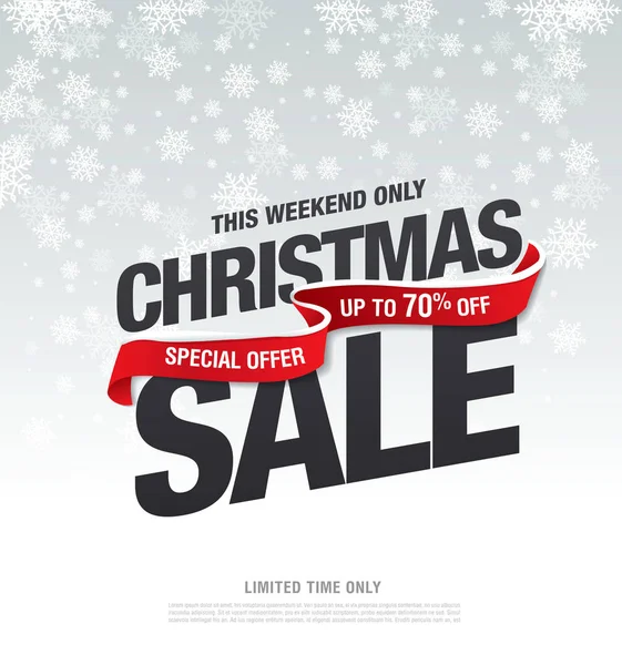 Banner de venta de Navidad — Archivo Imágenes Vectoriales