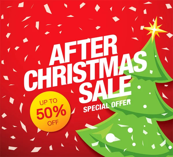 Julförsäljning banner — Stock vektor