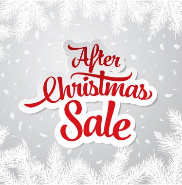 Noel indirimi afişi