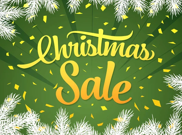 Banner di vendita di Natale — Vettoriale Stock