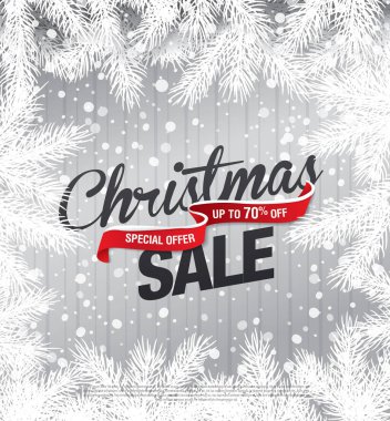 Noel indirimi afişi