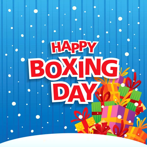 Boxing day banner — Stock Vector