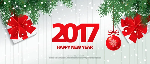 Yeni yıl tebrik kartı.