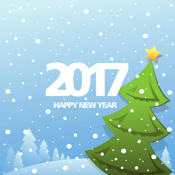 Tarjeta de felicitación de Año Nuevo — Vector de stock