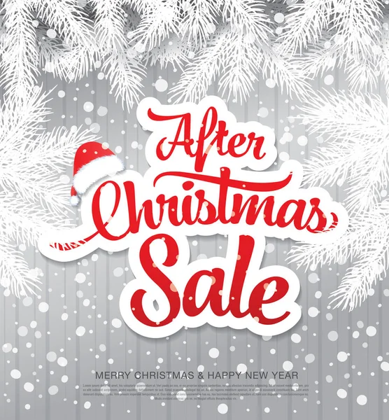 Vánoční plakát prodeje — Stockový vektor