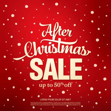 Noel indirimi afişi