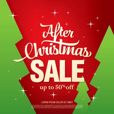 Noel indirimi afişi