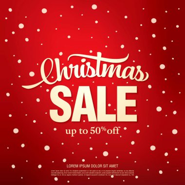 Noel indirimi afişi